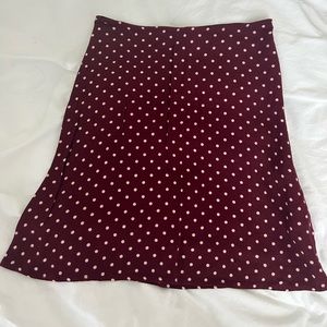 Reformation Mini Skirt Polka Dot 0